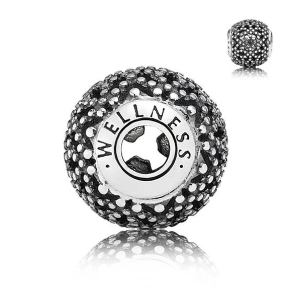 PANDORA ESSENCE Wellness Charm Authentic Silver Mandala Meditation Spiritual - Picture 1 of 10